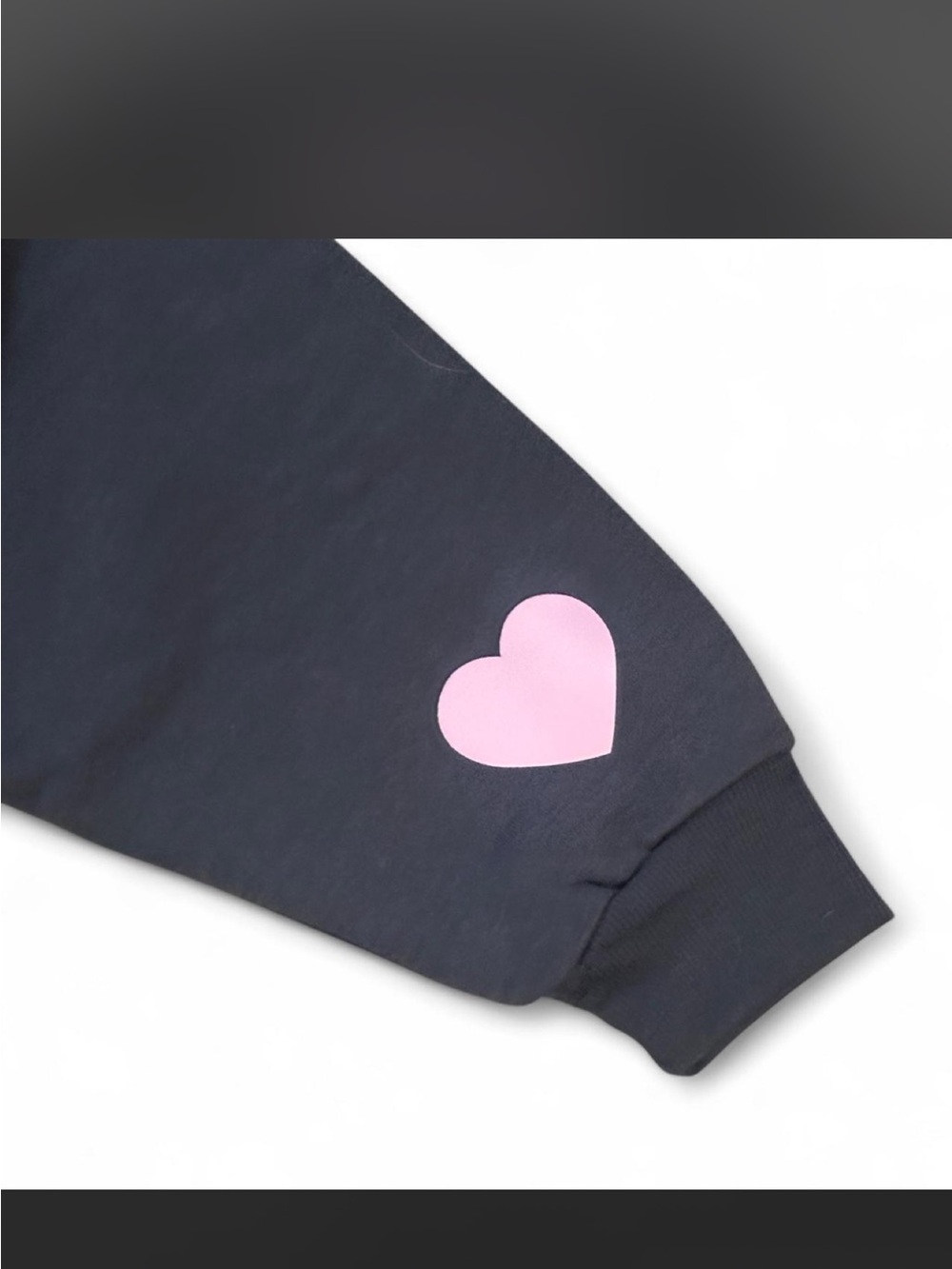 Orange Kiss Grey Sweatshirt with Pink 'Dump Him' Applique - Picture 2 of 4